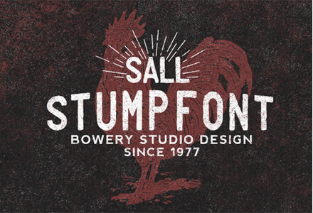 Stump font