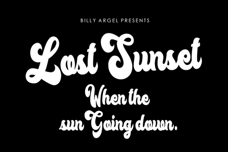 Lost Sunset Personal Use font