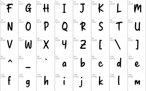 Bray Notes font