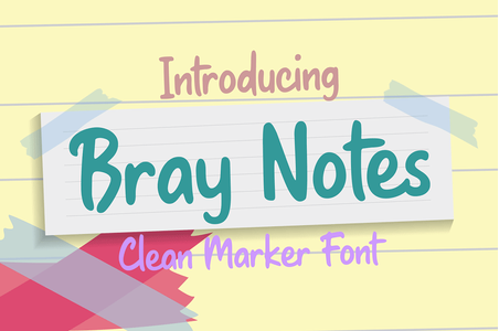 Bray Notes font