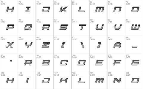 U. S. S. Dallas Chrome Italic