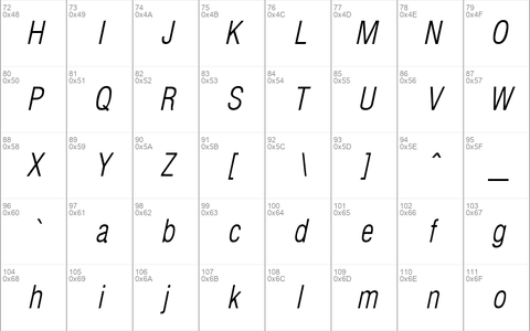 Hallmarke Condensed Light