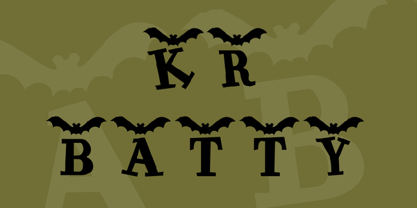 KR Batty font