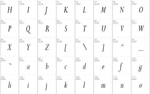 PurloinCondensed Italic