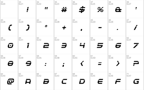 Federal Service Laser Italic