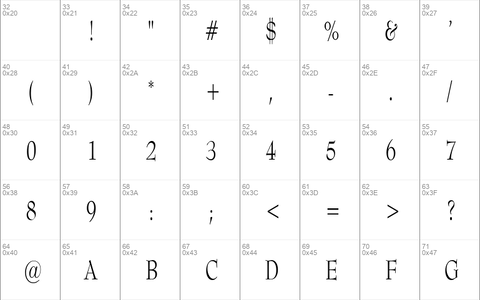 TopHatCondensed Regular