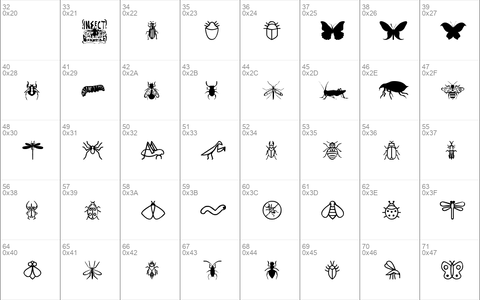 Insect Icons Regular