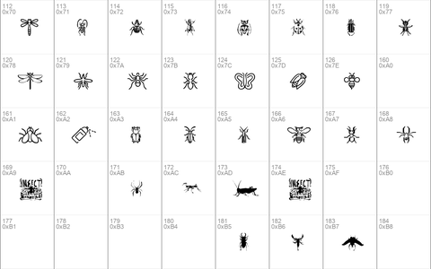 Insect Icons Regular