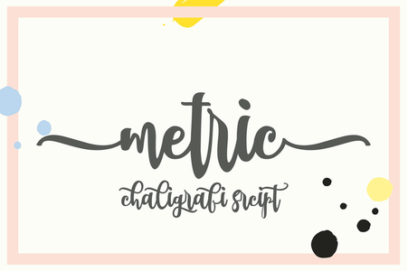 metric font