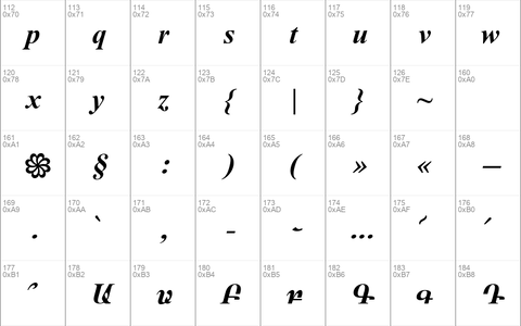 ArTarumianMatenagir Bold Italic