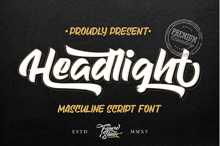 Headlight font