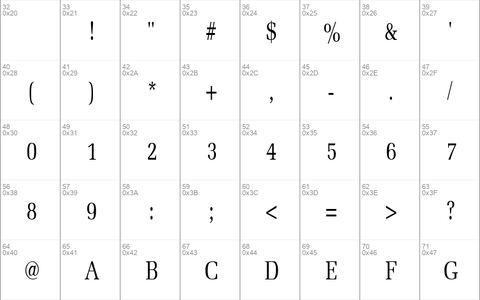 MemoirCondensed Regular