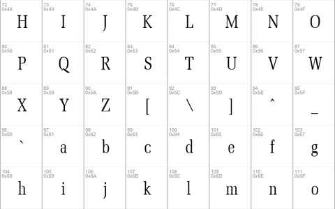 MemoirCondensed Regular