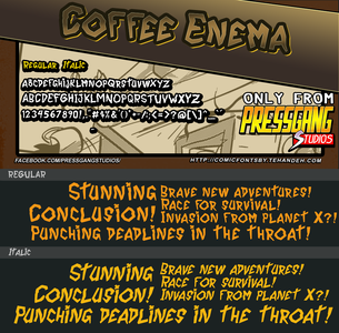 Coffee Enema font
