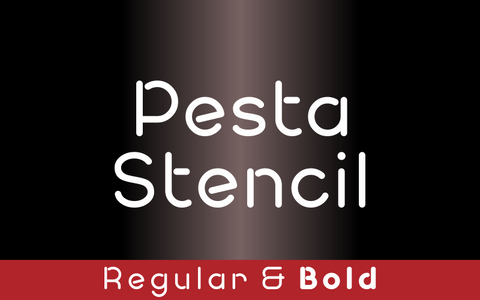 Pesta Stencil Demo font