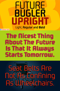 FutureBuglerUpright-Bold font