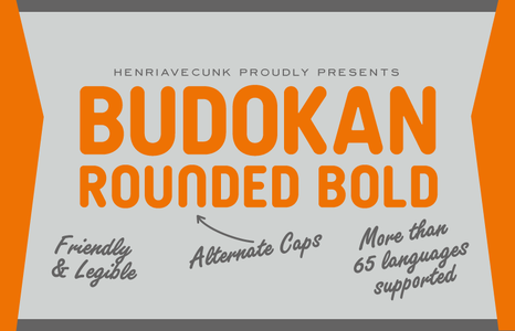 Budokan Rounded font