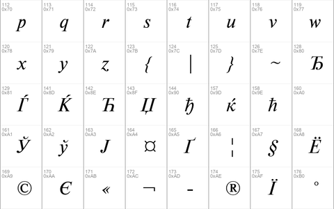 NewtonWINCTT font