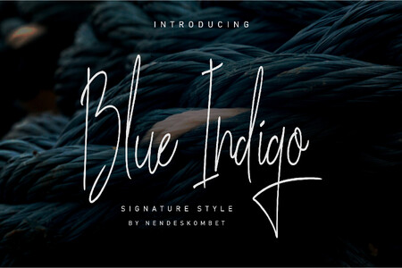 Blues Indigo font