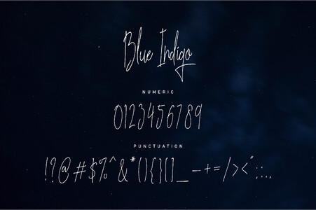 Blues Indigo font