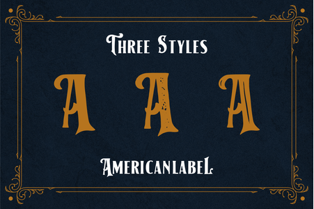 American Label font