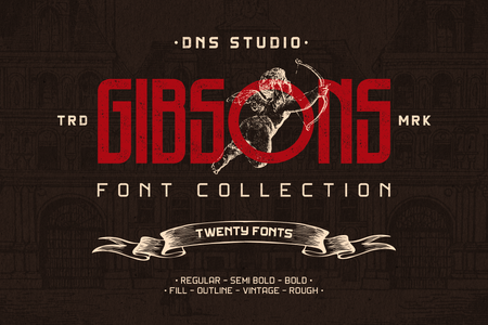 DNS Gibsons One font