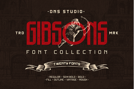 DNS Gibsons One font