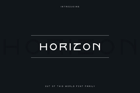 Horizon Outlinetwo font