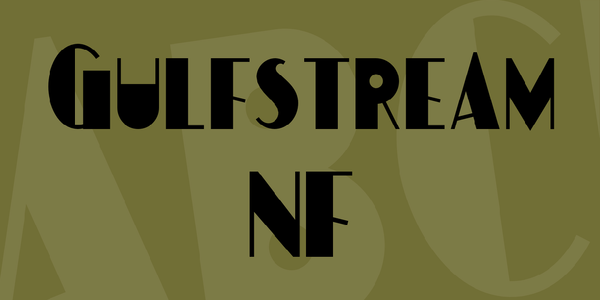 Gulfstream NF font