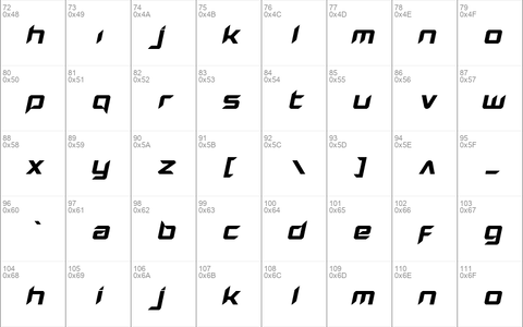 Hollow Point Expanded Italic