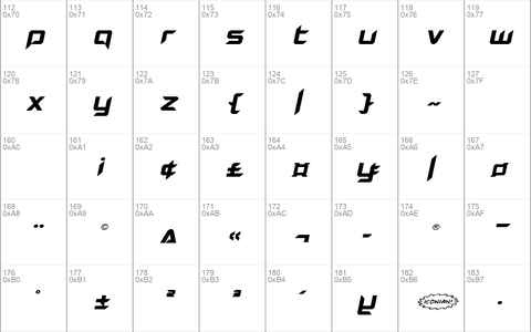 Hollow Point Expanded Italic