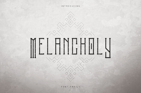 Melancholy Outline font