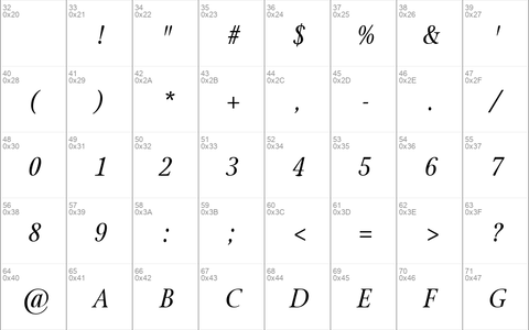 StonePrint Italic