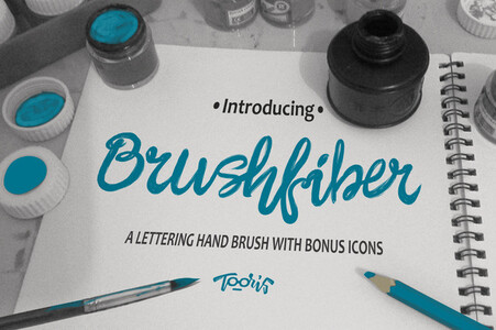 Brushfiber font