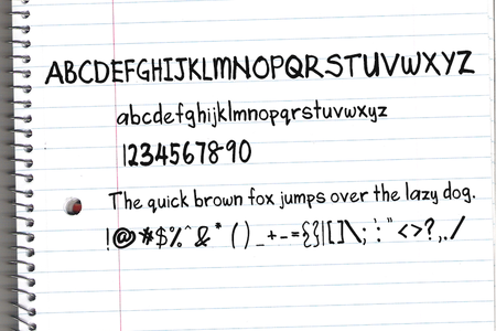 Angela's Handwriting font