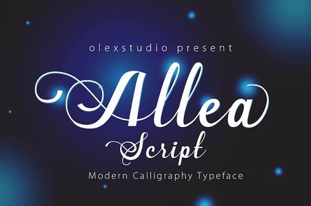 New Allea Script font