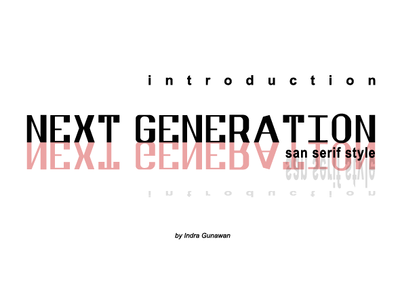 NEXT GENERATION font