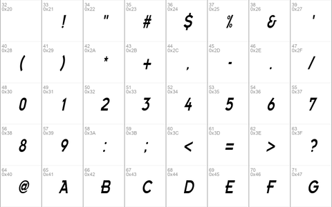 EmblemCondensed kursiv