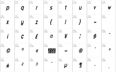 EmblemCondensed kursiv