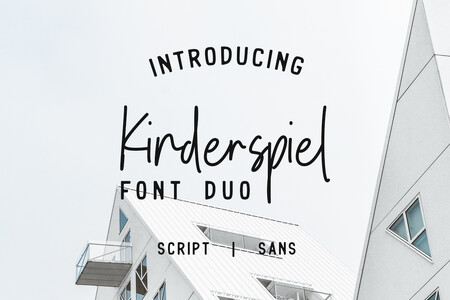 Kinderspiel Script DEMO font