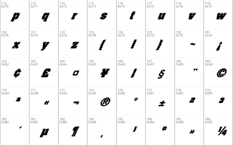 FZ BASIC 52 SPIKED ITALIC