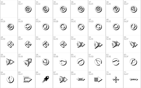 KArrowsShadow Regular
