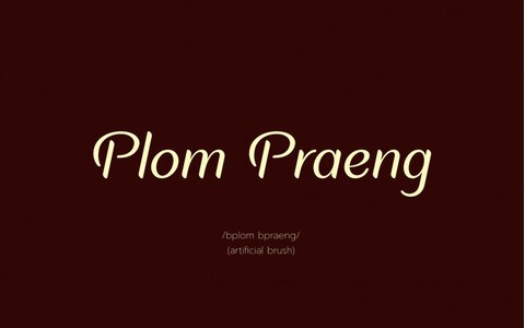 Plom Praeng font