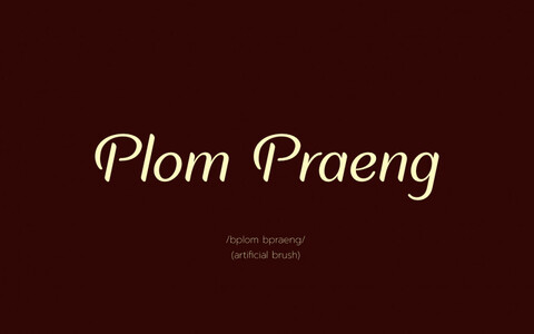 Plom Praeng font