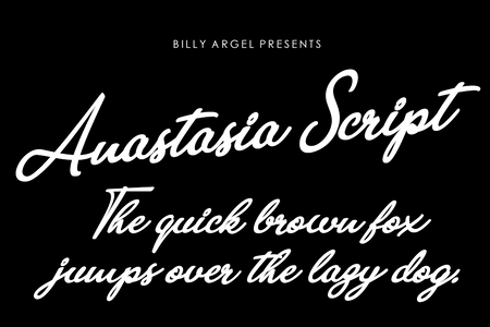 Anastasia Script Personal Use font