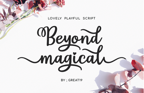 Beyond Magical free for persona font