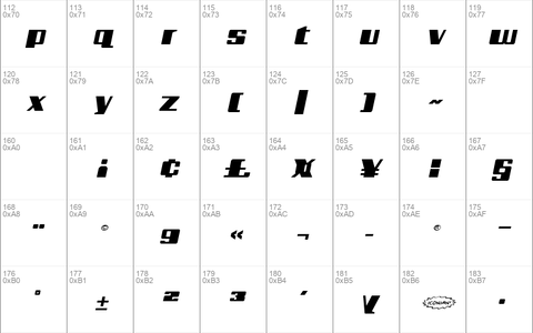 Galactic Storm Expanded Italic