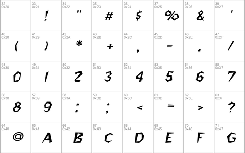 Jitter-Expanded Italic