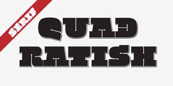 QuadratishSerif font