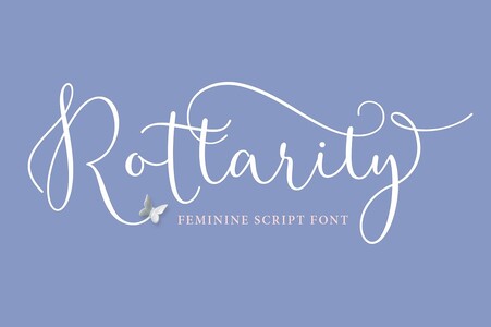 Rottarity Feminine font